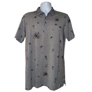 TravisMathew Ice Breaker Performance Golf Polo| Color Grey | Size - Men’s Medium